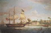 Thomas Whitcombe Approaching Calcutta Germany oil painting artist